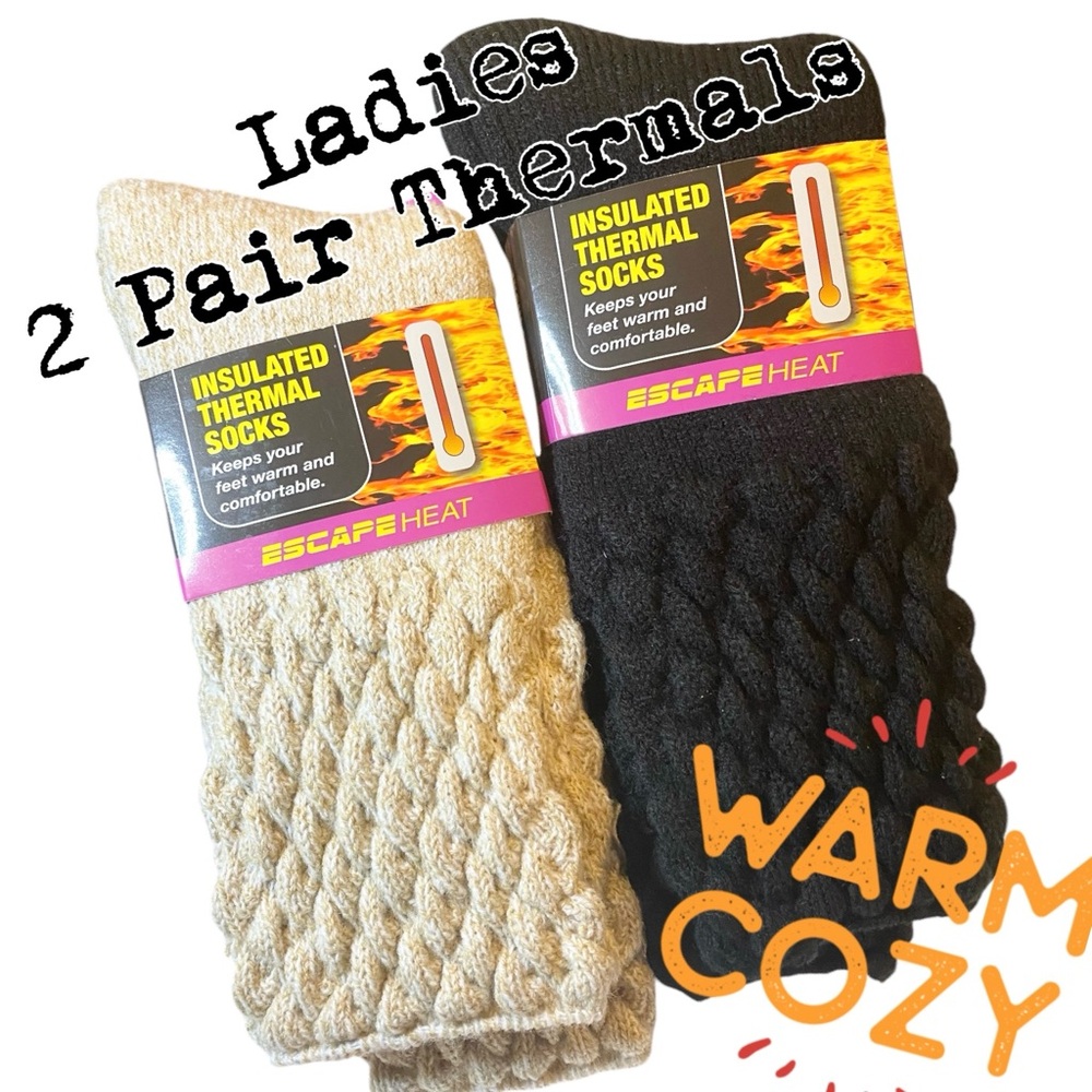🍂Ladies 2 Pair Thermal Socks Slouch